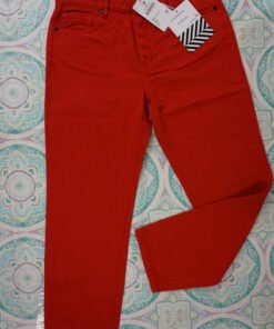 20pc FREE PEOPLE x Sandrine Rose Red Jeans 24 & 25 #29873A (B-8-6)